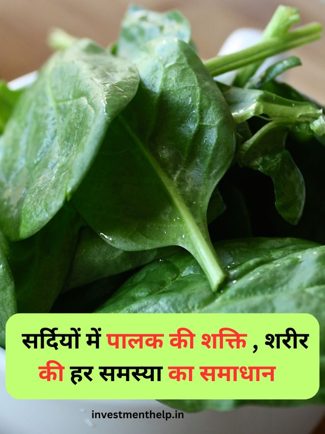 सर्दियों में पालक की शक्ति , शरीर की हर समस्या का समाधान